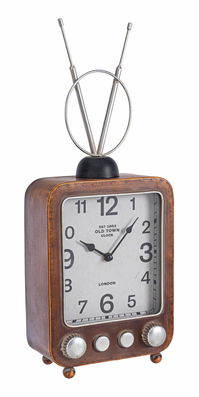 Ceas de masa Charles Radius 054-1 Rectangle Cupru Antichizat, L20xl10,5xH49,5 cm