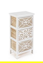 Comoda Pattern, Bizzotto, 26 x 32 x 62 cm, lemn de paulownia