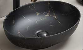 Lavoar din ceramica,UN-MONA-MB12 Negru Mat, l52xA39,5xH13 cm