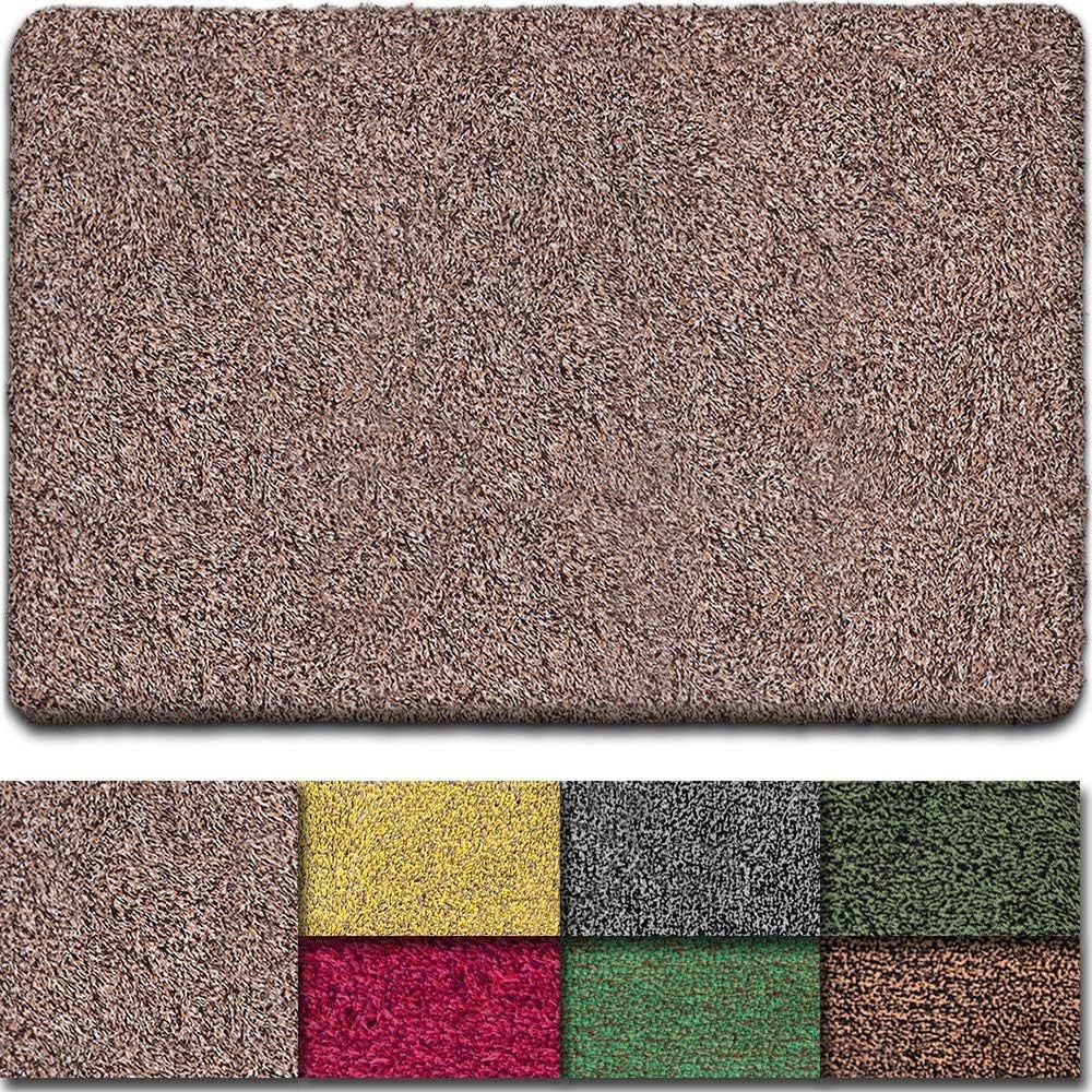 Covoras de intrare BEAU JARDIN, bumbac/poliester, maro, 45,5 x 71 cm