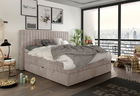 Pat rabatabil cu lada de depozitare, Mina Boxspring-200 x 180 cm, tapitat cu Riviera 81