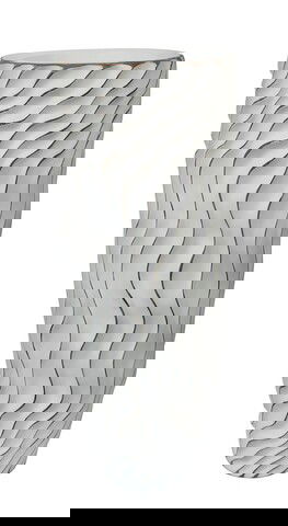 Vaza inalta, Shape, Mauro Ferretti, Ø35 x 90 cm, polirasina, alb antic