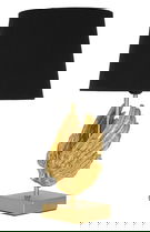 Lampa de masa, Wings, Mauro Ferretti, 1 x E27, 40W, Ø25 x 45 cm, fier/polirasina/textil, auriu/negru
