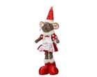 Decoratiune Girl mouse, Decoris, 12x9x45 cm, poliester, multicolor