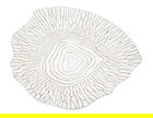 Platou decorativ, Bliss, Mauro Ferretti, 37 x 34 x 6 cm, polirasina, alb antic