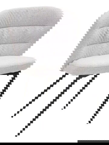Set 2 scaune, Losanna, Mauro Ferretti, 58 x 60.5 x 85 cm, placaj/metal/textil, gri/negru