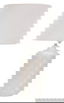 Lampa de masa, Point Light, Mauro Ferretti, 1 x E27, 40W, Ø28 x 47 cm, ceramica/fier/textil, crem