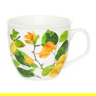 Cana cu model gutui Pigwa, Ambition, 550 ml, portelan, multicolor