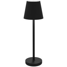 Lampă de masă HOMCOM din acril și metal cu 3 lumini albe 3600mAh, lampă de birou portabilă cu cablu inclus, Ø11,2x36,5 cm, de culoare negru