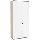 Dulap haine PRIMAVERA 90, H200, 2U, bara umerase, Oak, Alb