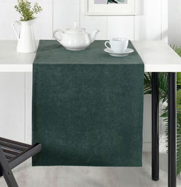 Traversa de masa, DC Home, 198DCH1313, Poliester, 48 x 150 cm, Verde smarald