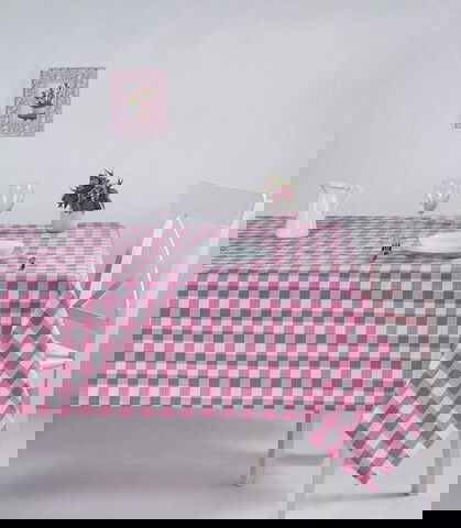 Fata de masa, DC Home, 198DCH1107, Bumbac, 160 x 160 cm, Roz