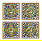 Set suporturi de pahare, Taylor, 366TYR1105, Piatra, 10 x 10 x 1 cm (4 piese), Multicolor