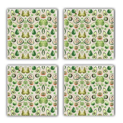 Set suporturi de pahare, Taylor, 366TYR1129, Piatra, 10 x 10 x 1 cm (4 piese), Multicolor
