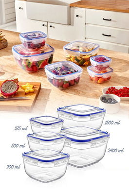 Set recipiente depozitare, Fremont, 964FRM1135, Plastic, Transparent