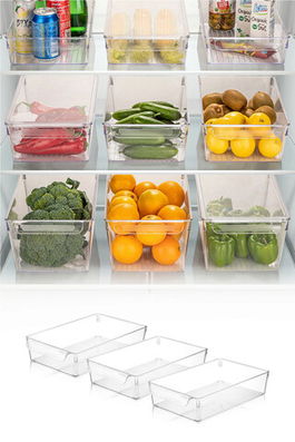 Set organizatoare frigider, Fremont, 964FRM3412, Plastic, Transparent