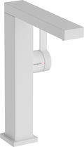 Baterie lavoar Hansgrohe Tecturis E 210 Fine pipa pivotanta CoolStart ventil click-clack alb mat