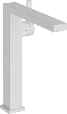 Baterie lavoar Hansgrohe Tecturis E 240 Fine pentru lavoare tip bol CoolStart ventil click-clack alb mat