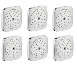 Set 6 duze laterale Hansgrohe PuraVida 100 cu 1 jet