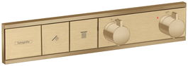 Baterie cada - dus termostatata Hansgrohe RainSelect cu montaj incastrat necesita corp ingropat bronz periat