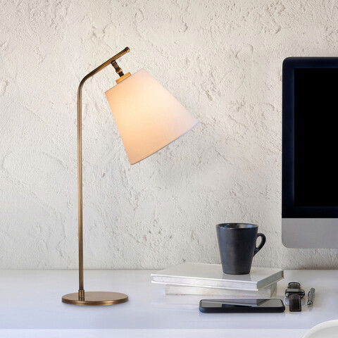 Lampa de masa, Alby, 527ABY2192, Metal, Alb / Vintage