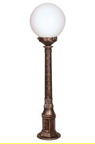 Lampadar de exterior, Avonni, 685AVN1151, Plastic ABS, Maro
