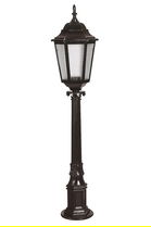 Lampadar de exterior, Avonni, 685AVN1263, Plastic ABS, Alb/Negru
