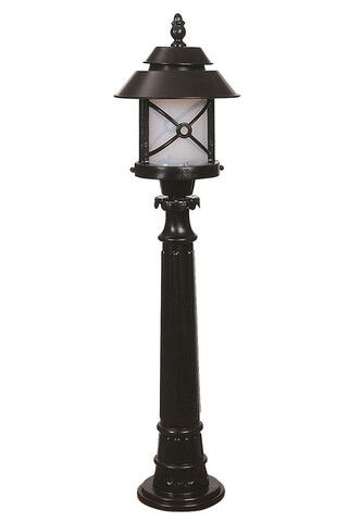 Lampadar de exterior, Avonni, 685AVN1315, Plastic ABS, Alb/Negru