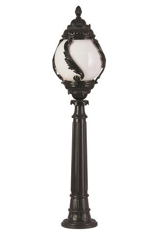 Lampadar de exterior, Avonni, 685AVN1210, Plastic ABS, Alb/Negru
