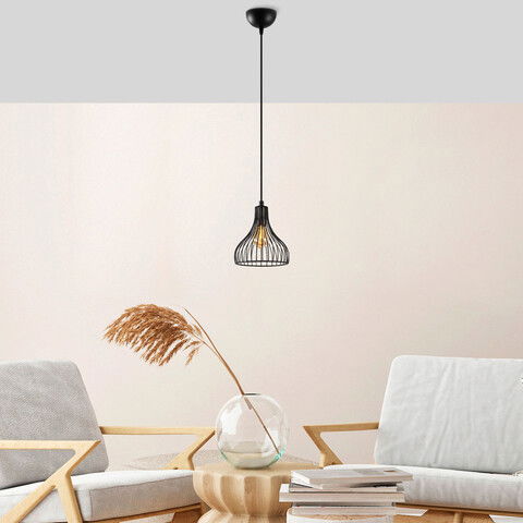 Lustra, Fulgor, 942FLG1619, Metal, Negru/Maro antic