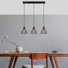 Lustra, Fulgor, 942FLG1620, Metal, Negru/Maro antic