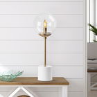 Lampa de masa, Fulgor, 942FLG1835, Metal, Alb