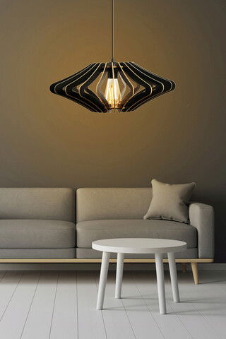 Lustra, FullHouse, 390FLH1540, MDF, Negru