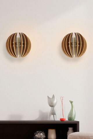 Aplica de perete, FullHouse, 390FLH2116, Half Sphere Sconce , Maro