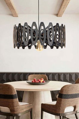 Lustra, FullHouse, 390FLH2145, MDF, Negru
