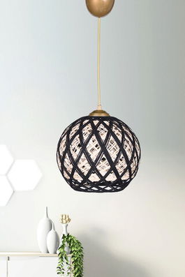 Lustra, Hmy Design, 687HMY1114, Metal, Aur/Negru