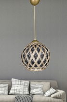 Lustra, Hmy Design, 687HMY1115, Metal, Negru/Argintiu