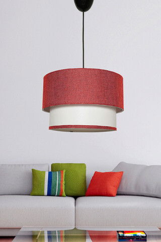 Lustra, Hmy Design, 687HMY1246, Metal, Rosu/Alb