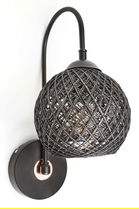 Aplica de perete, Hmy Design, 687HMY1804, Metal, Negru/Argintiu