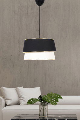 Lustra, Hmy Design, 687HMY1174, Metal, Alb/Negru