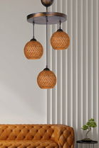 Lustra, Hmy Design, 687HMY1136, Metal, Galben mustar