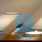 Lampa de masa, Insignio, 780SGN1989, Textil, Albastru
