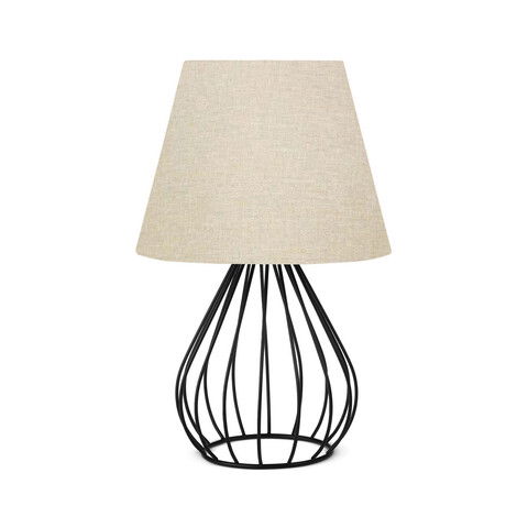 Lampa de masa, Insignio, 780SGN4484, PVC, Bej/Negru