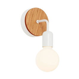Aplica de perete, Lightric, 414LRC1313, Metal, Alb