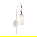Aplica de perete, Lightric, 414LRC1665, Metal, Rosu