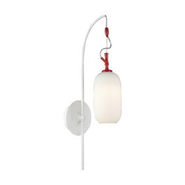 Aplica de perete, Lightric, 414LRC1665, Metal, Rosu