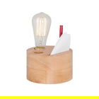 Lampa de masa, Lightric, 414LRC1895, Lemn, Stejar
