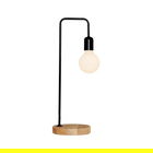 Lampa de masa, Lightric, 414LRC1320, Lemn, Negru