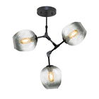 Lustra, Lightric, 414LRC1303, Metal, Negru