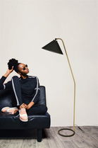 Lampadar, Luin, 534LUN4182, Metal, Negru